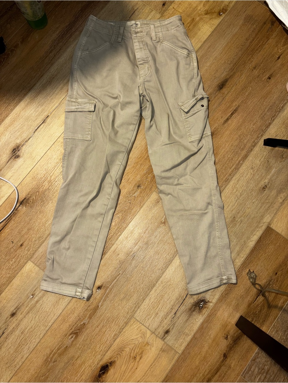 Women's Cargo Pants in Light Khaki - Casual Utility Style
